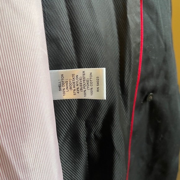 Banana Republic Women’s Classic Black Lined Trench Coat Like New SZ Petite Small - Picture 10 of 13